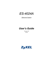 ZyXEL Communications Dimension ES-4024A User Manual