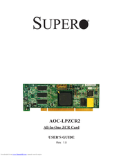 Supero AOC-LPZCR2 User Manual