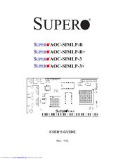Supero AOC-SIMLP-3+ User Manual