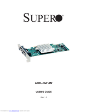 Supero AOC-UINF-M2 User Manual