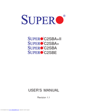 Supero C2SBA+II User Manual