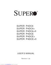 Supero SUPER P4DC6 User Manual