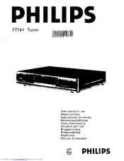 Philips FT741 Instructions For Use Manual