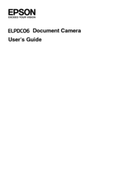Epson ELP DC-06 Visualiser User Manual