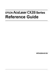 Epson Aculaser CX28DN Series Reference Manual