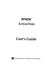 Epson ActionNote 4SLC/33 User Manual
