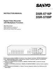 Sanyo DSR-5709P Instruction Manual