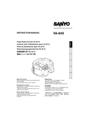 Sanyo VA-84SA Instruction Manual
