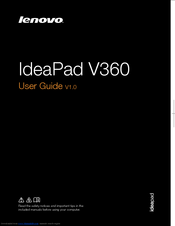 Lenovo IdeaPad V360 User Manual