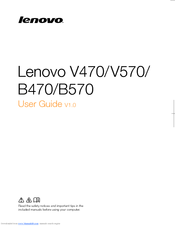 Lenovo IdeaPad V470 User Manual