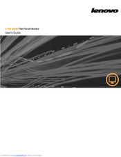 Lenovo L195 Wide Flat Panel Monitor User Manual