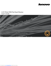 Lenovo L222 Wide Flat Panel Monitor User Manual