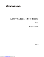 Lenovo P825 User Manual
