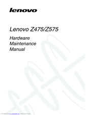 Lenovo IdeaPad Z475 Hardware Maintenance Manual