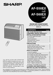 Sharp AF-S50EX Installation And Operation Manual