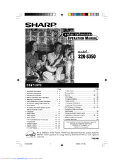 Sharp 32NS350 Operating Manual