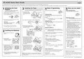 Sharp XE-A20S Quick Start Manual