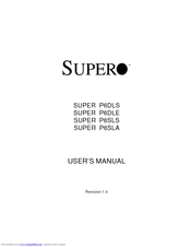 Supermicro SUPER P6SLS User Manual