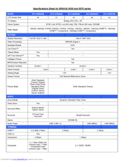 Sony BRAVIA KLV-40S550AE Specifications