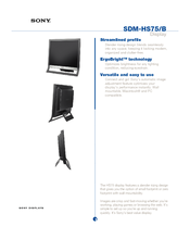 Sony SDM-HS75/B Specifications
