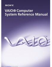 Sony PCV-RS310 - Vaio Desktop Computer Reference Manual