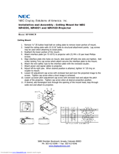 NEC NP4000CM Installation Manual