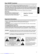 Sharp PG-D100U Operation Manual