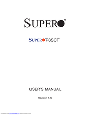 Supero P8SCT User Manual