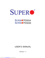 Supero PDSG4 User Manual