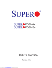 Supermicro PDSME Plus User Manual