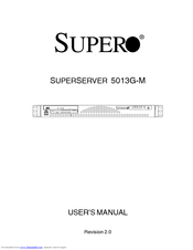 Supero SuperServer 5013G-M User Manual