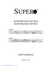 Supero SuperServer 5013S-8 User Manual
