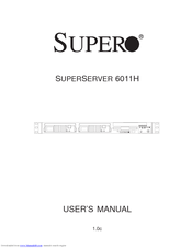 Supermicro SUPERSERVER 6011H User Manual