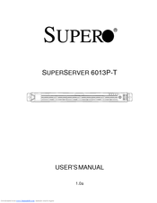 Supermicro SuperServer 6013P-T User Manual