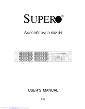 Supermicro SUPERSERVER 6021H User Manual