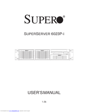 Supero SuperServer 6023P-i User Manual