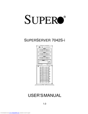 Supero SuperServer 7042S-i User Manual