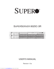Supermicro 8025C-3R User Manual