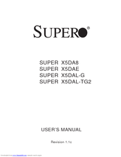Supermicro X5DAL-TG2 User Manual