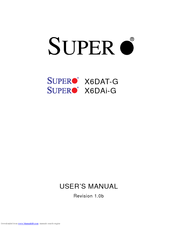 Supermicro X6DAT-G User Manual