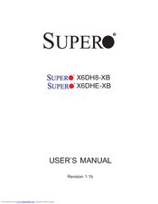 Supermicro X6DH8-XB User Manual