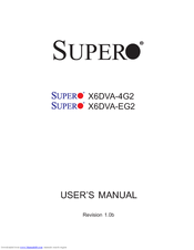 Supermicro X6DVA-EG2 User Manual