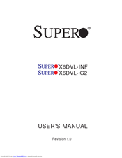 Supermicro X6DVL-INF User Manual