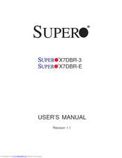 Supermicro X7DBR-E User Manual
