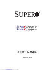 Supermicro X7DBR-8 Plus User Manual