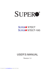 Supermicro X7DCT User Manual