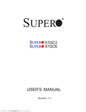 Supero X7QCE User Manual