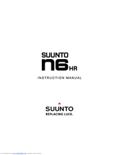 Suunto n6HR Instruction Manual