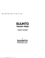 Suunto Team Pod User Manual