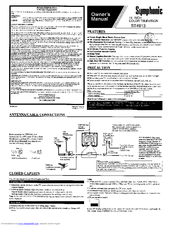 Symphonic ST4913 Owner's Manual